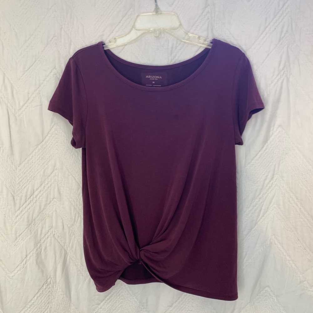 Burgundy Short sleeve top
